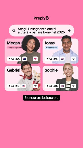 Preply ad: Piano di studio personalizzato.