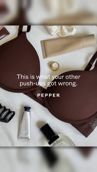 Pepper ad: The small-boob push-up actually worth trying.