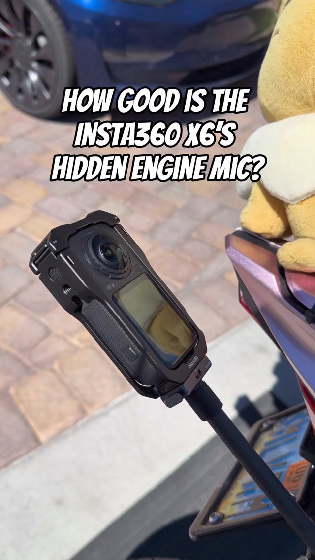 Insta360 ad: Volume on for this one… 🔊 The Insta360 X6’s new Hidden Engine Mic captures engine sound through solid conduction, completely free of wind i