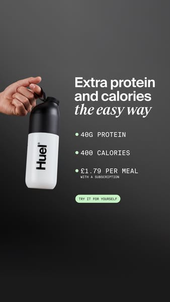 Huel ad: Subscribe & Save 10%