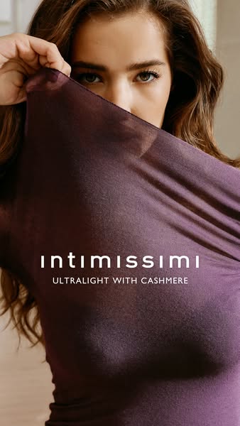 INTIMISSIMI ad: Meet Ultralight with Cashmere