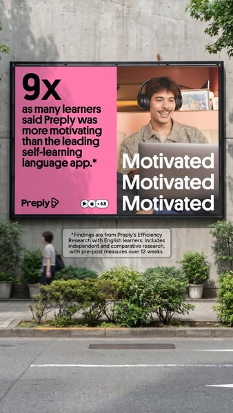Preply ad: Personalized language lessons.