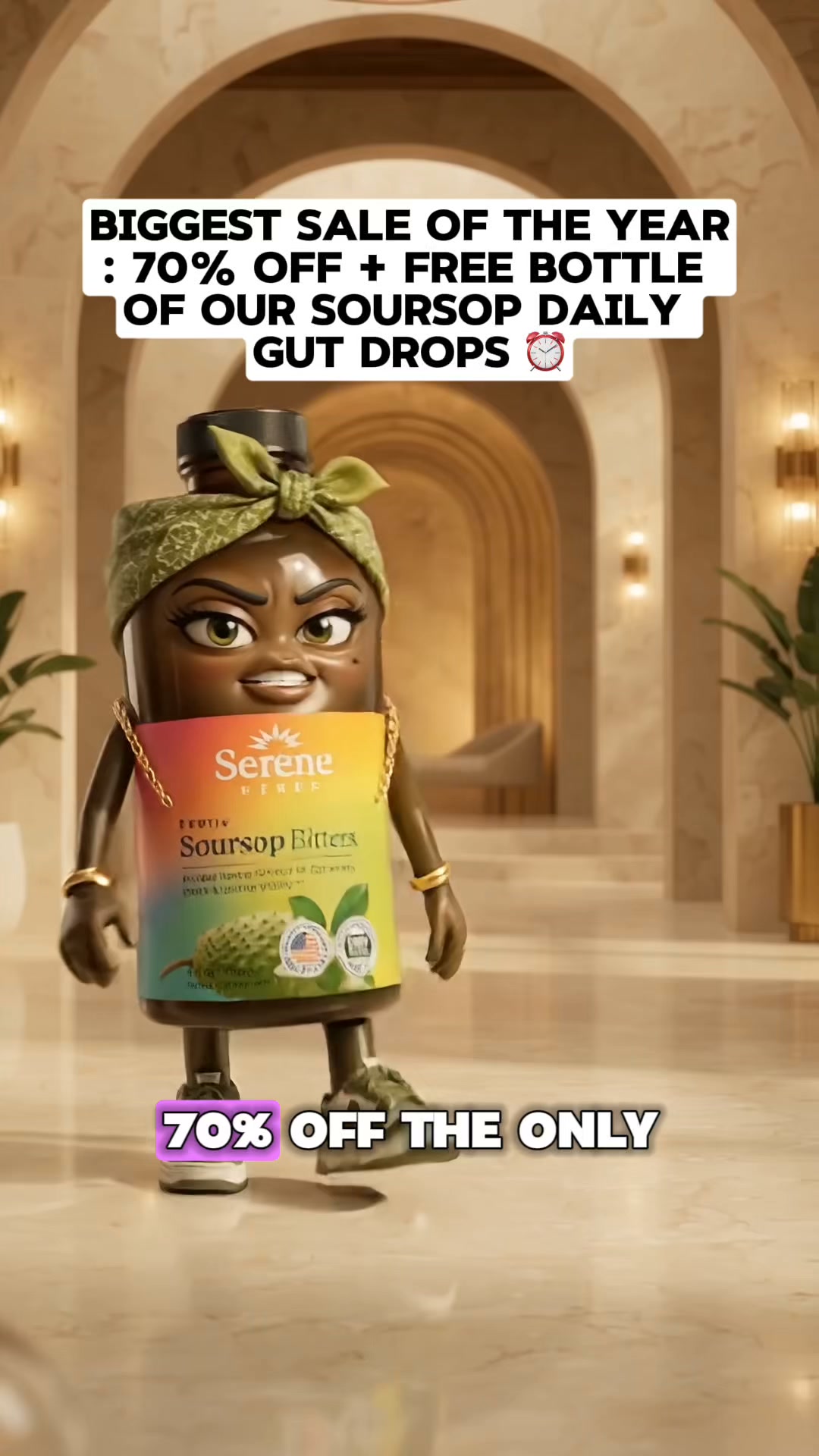 Serene Herbs ad: Save Up to 63% on Soursop Bitters Today