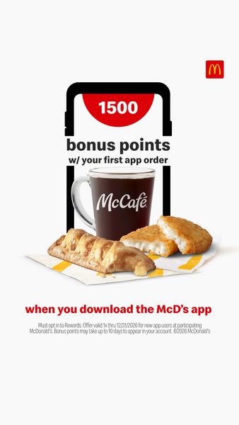 McDonald's ad: when u download the McD's app