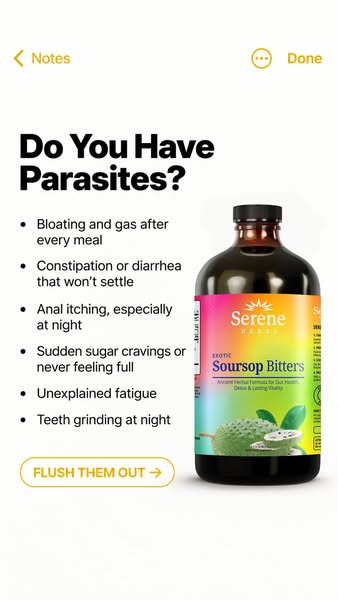 Serene Herbs ad: Save Up to 63% on Soursop Bitters Today