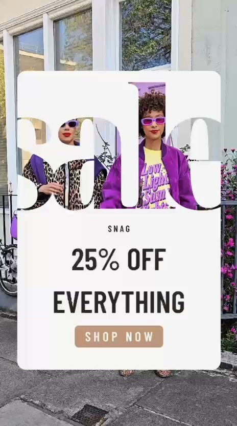 Snag Tights ad: 25% off everything. Auto-applied at checkout.