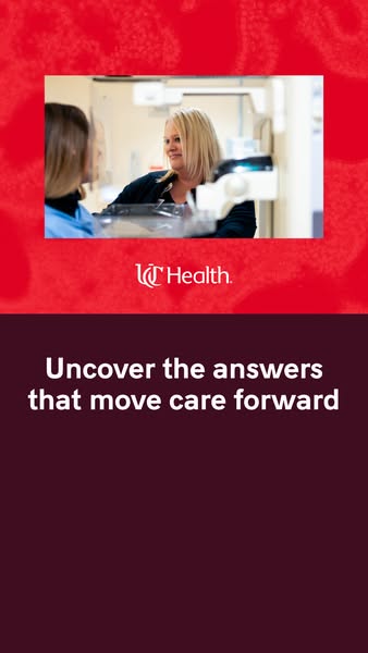 UC Health ad: Shape the future of medicine.