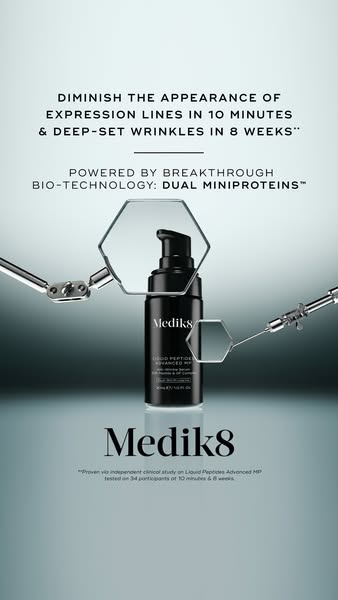 Medik8 ad: Proven Wrinkle Reduction