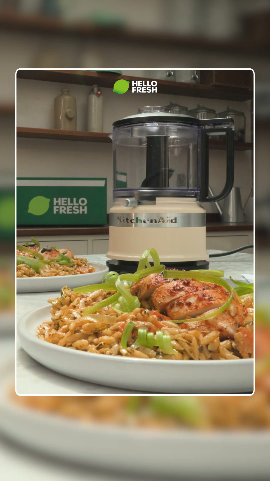 HelloFresh ad: Free KitchenAid Mini Chopper