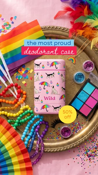 Wild ad: 50% Off For Pride Season 🌈