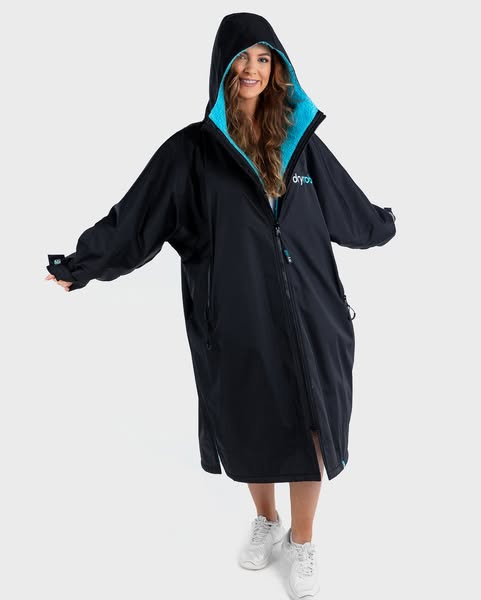 dryrobe ad: Black Blue Advance Changing Robe