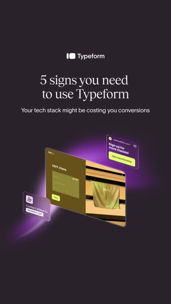 Typeform ad: Turn responses into revenue