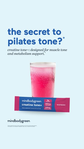 mindbodygreen ad: It’s here: creatine tone+, our newest strength-and-metabolism formula.*