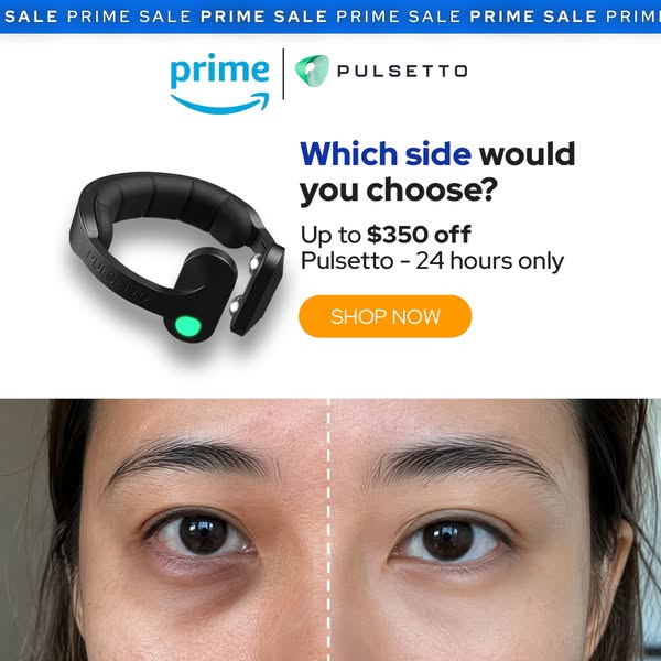 Pulsetto ad: PRIME DAY SALE - Up to $350 OFF TODAY!
