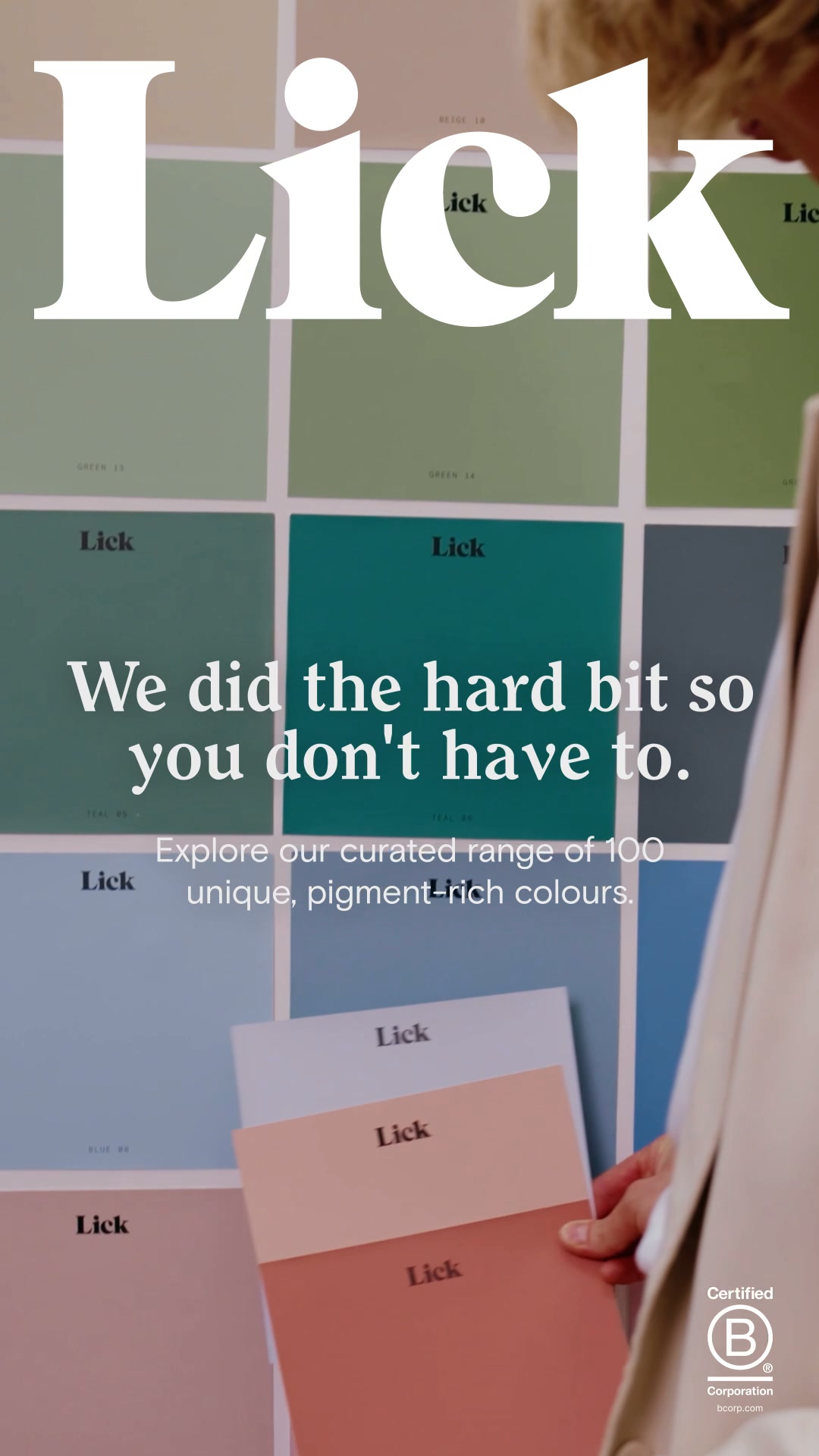 Lick ad: Start with a sample