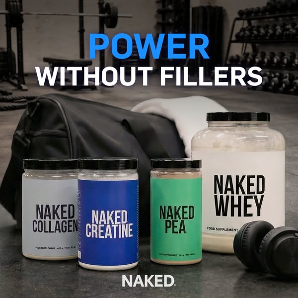 Naked Nutrition ad: Clean Ingredients. Full Transparency.