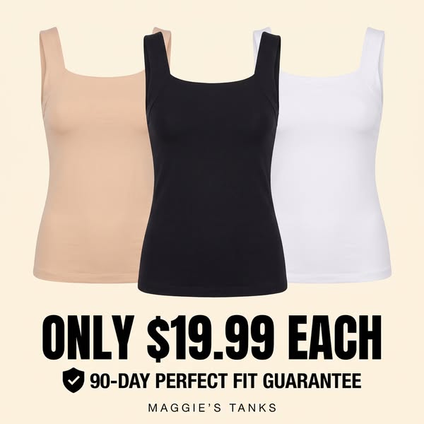 Maggie's Tanks ad: It’s a Braless 2026