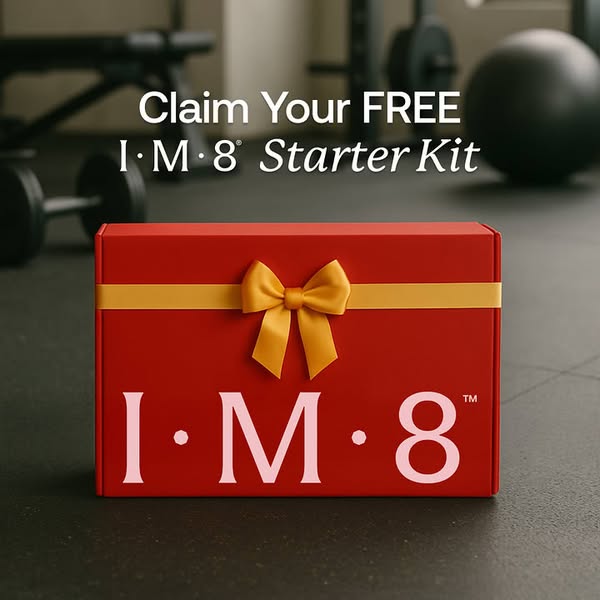 IM8 ad: Free Welcome Kit With Subscription