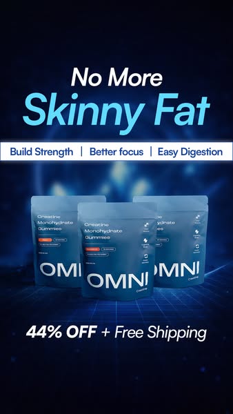 OMNI Longevity ad: Creatine Made Delicious 🍉