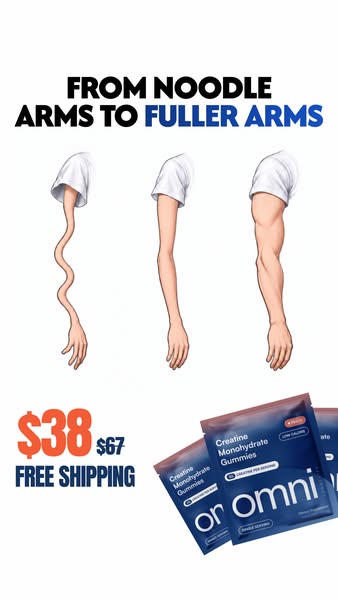 OMNI Longevity ad: Creatine Made Delicious 🍉 🍑
