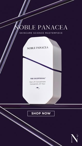 NOBLE PANACEA ad: Instant Lift, Lasting Firmness