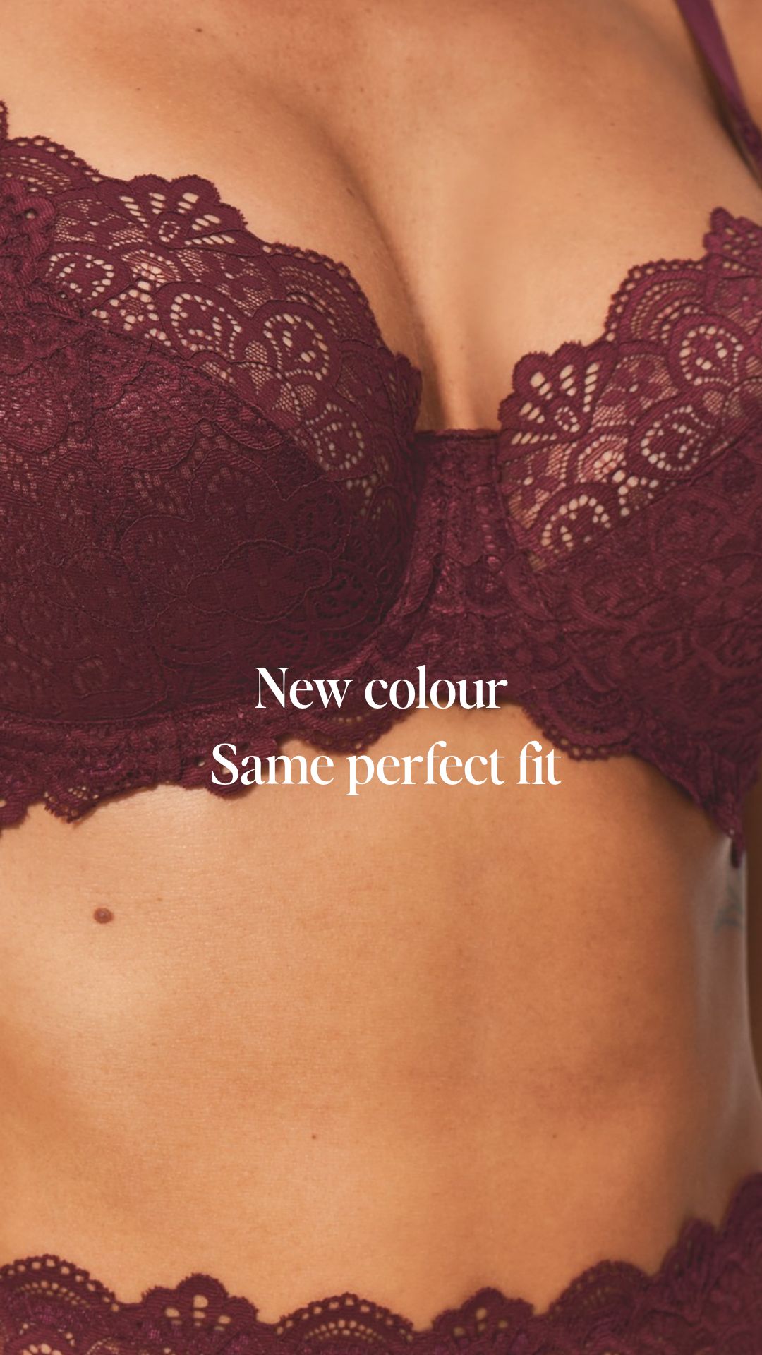 Bravissimo ad: Did you guess correctly? 👀 Our best-selling Millie bra is out now in burgundy, shop via the link in our bio✨