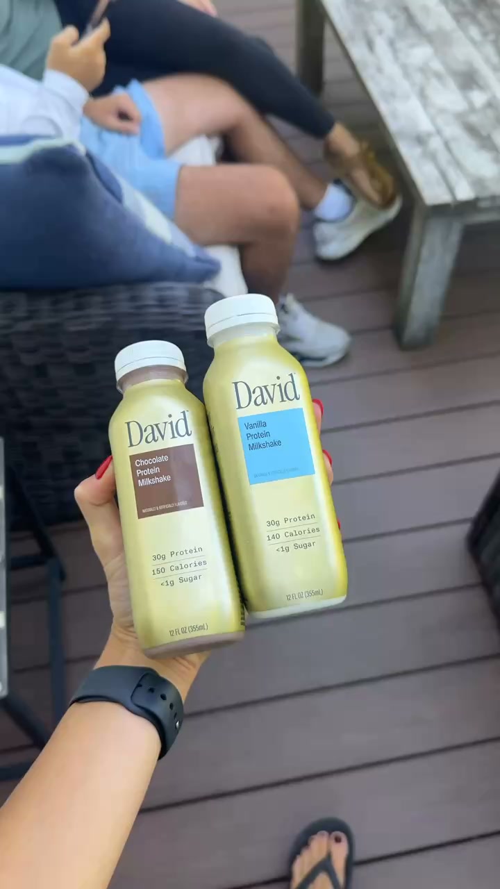 David Protein ad: A chocolate milkshake worth savoring. Velvety and satisfying down to the last sip.