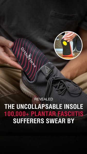 OrthoFlexx ad: Arch Support That Doesn't Collapse