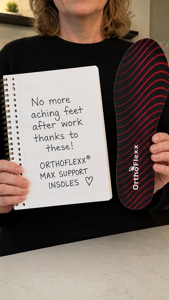 OrthoFlexx ad: Insoles For Alignment And Stability