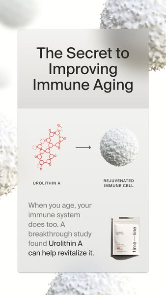 Timeline Longevity ad: Rejuvenate Immune Function With Mitopure®