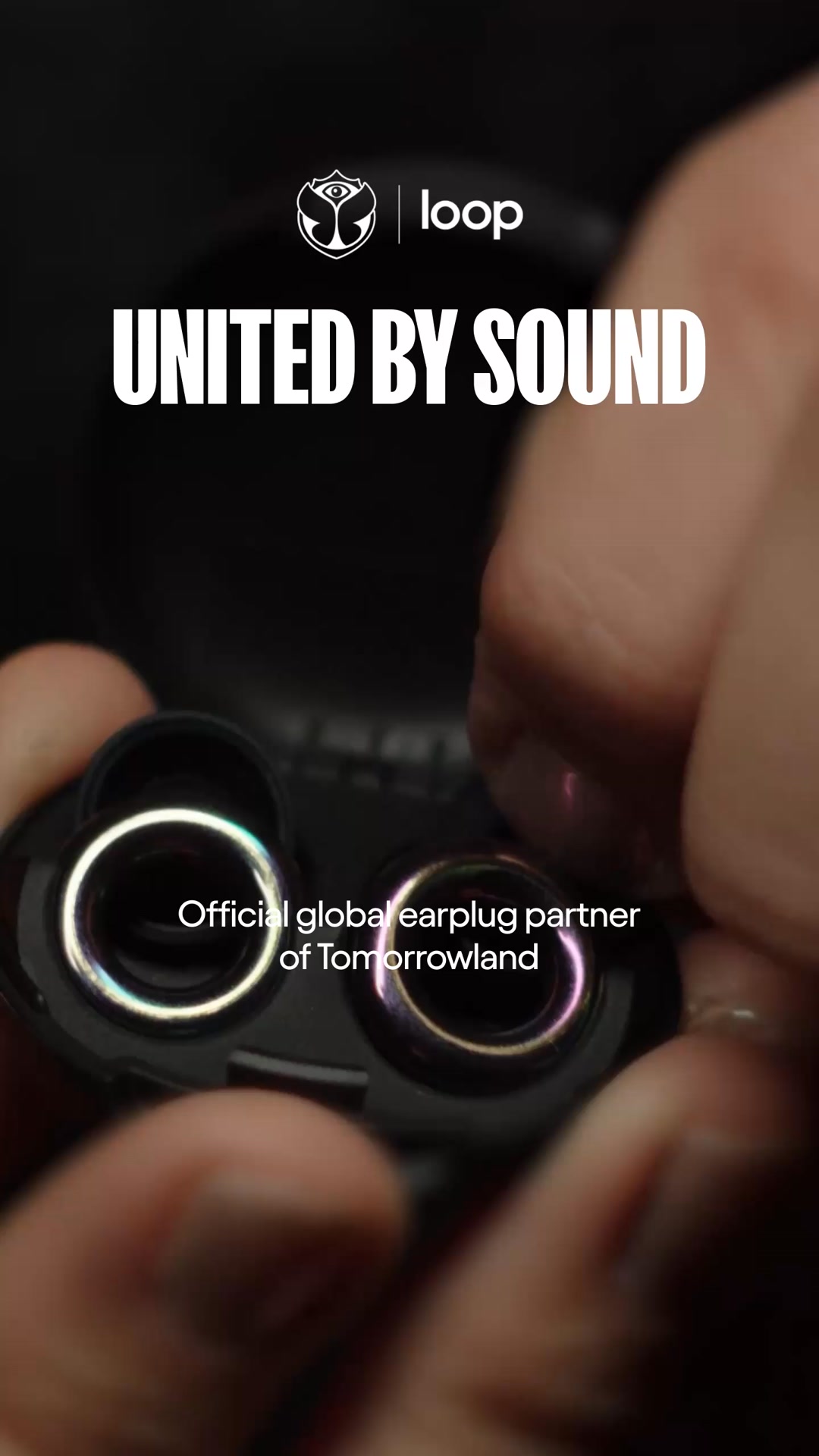 Loop ad: Shop Tomorrowland x Loop Earplugs