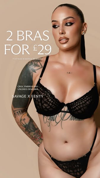 Savage X Fenty ad: Add to Cart Now