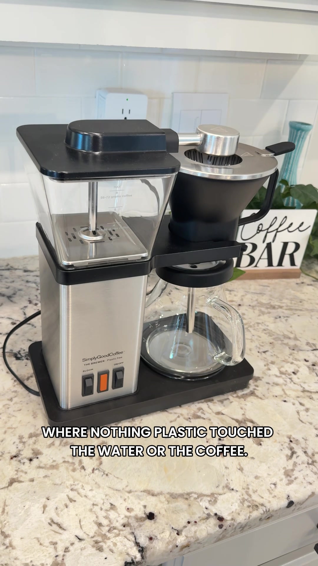 Simply Good Coffee ad: 100% Plastic-Free Brewing!