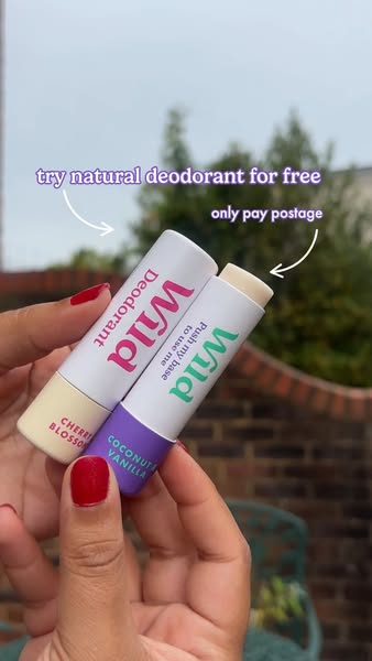 Wild ad: Try Wild before you buy! Claim your free mini deodorants and refillable case. Only pay shipping!
