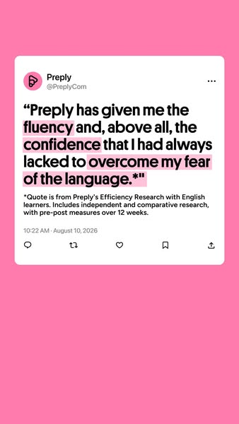 Preply ad: Language lessons that stick.