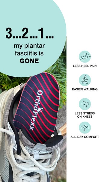 OrthoFlexx ad: Arch Support That Doesn't Collapse