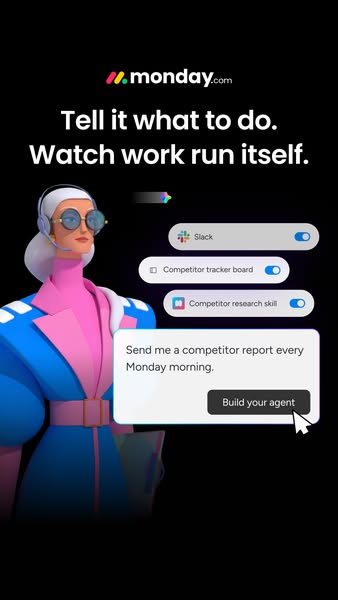 monday.com ad: The AI Work Platform
