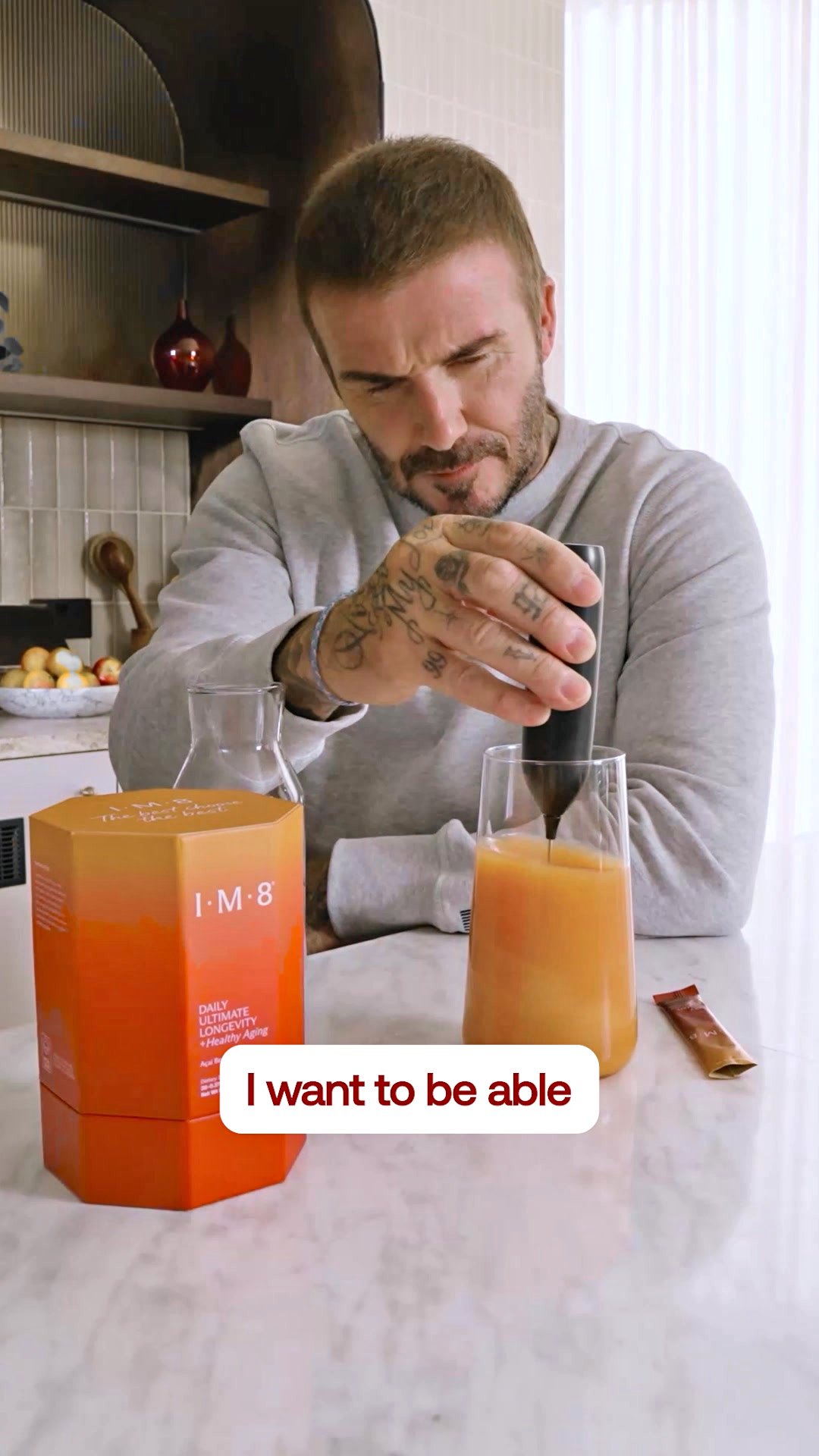 IM8 ad: The Beckham Standard of Nutrition