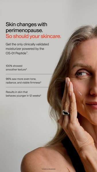 OneSkin ad: Fight skin aging at the source with OS-01 FACE
