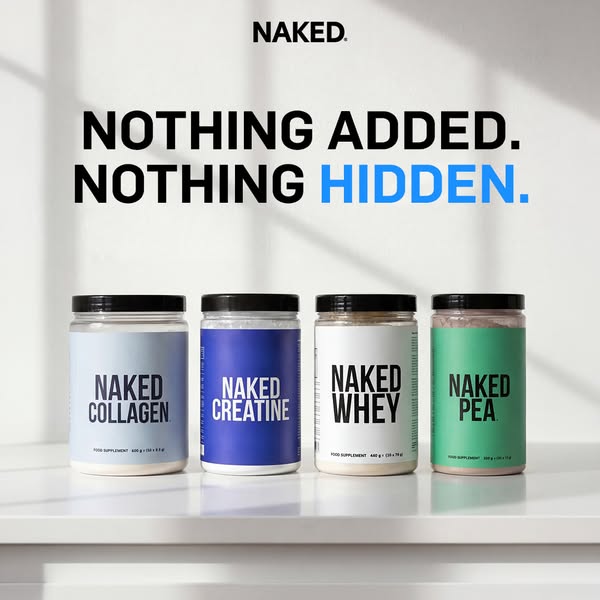 Naked Nutrition ad: Clean Nutrition for Real Performance