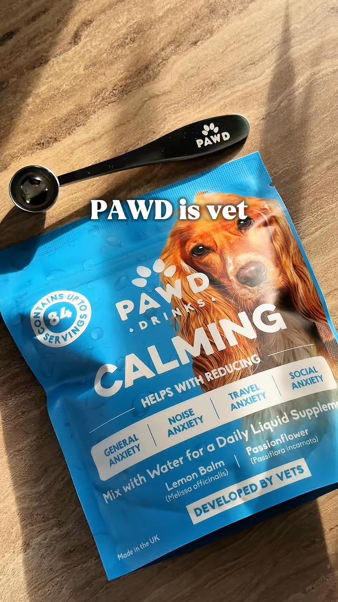 Pawd Drinks ad: Daily Calm for Anxious Dogs
