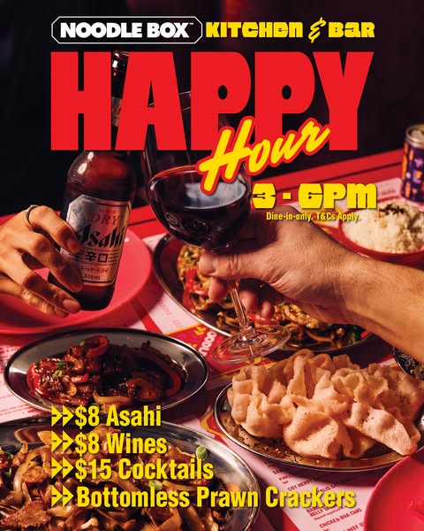 Noodle Box ad: Only at Richmond