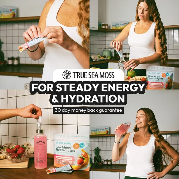 True Sea Moss Health ad: Nature's own hydration powder: Up to 40% Off + Free Gift
