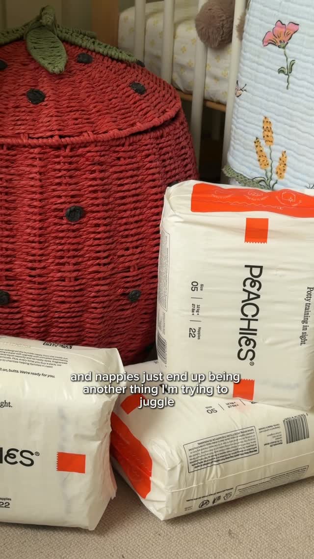 Peachies ad: It’s amazing how much headspace a good nappy can give you 🤍 As mums, we’re already juggling so much every day, so finding a nappy that just