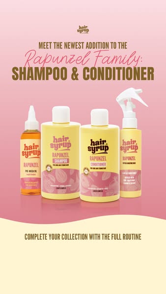 Hair Syrup ad: Less Shedding, More Growth ✨