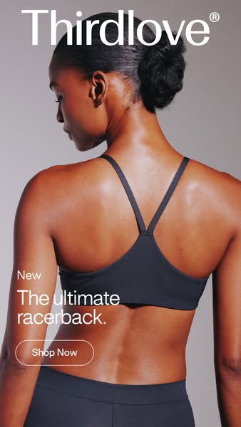 ThirdLove ad: Straps that finally stay put.