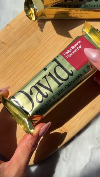 David Protein ad: 28g Protein. 150 Calories. 0g Sugar.
