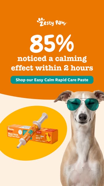 Zesty Paws UK ad: Fast acting calming support