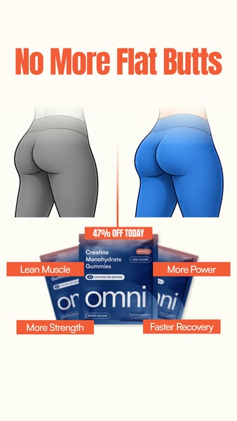 OMNI Longevity ad: Creatine Made Delicious 🍉 🍑