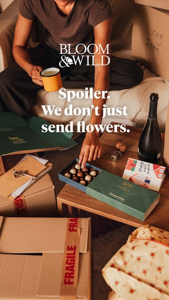 Bloom & Wild ad: Hampers from Bloom & Wild